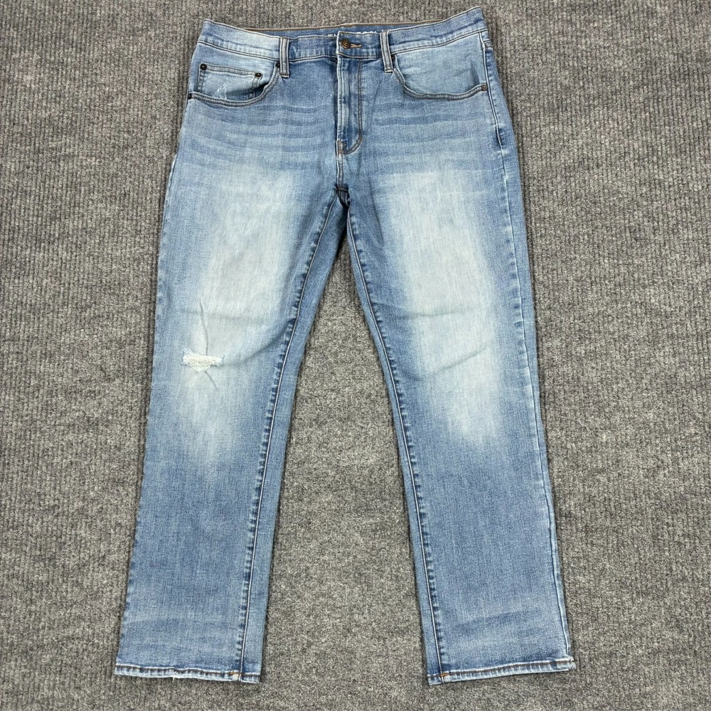 Arizona Advance Flex 360 Mens 36x29 Straight Stretch Blue Jeans Repreve Denim